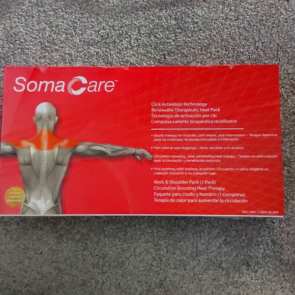 SomaCare Click Activation Tech Renewable Therapeutic Heat Pack - Neck & Shoulder - Picture 1 of 4